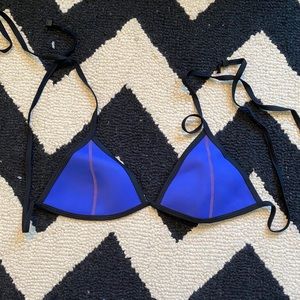 Triangl Swimwear Blue Triangle Top